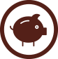 Pig Maroon Circle